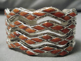 Stunning Modernistic Zuni Native American Sterling Silver Bracelet Cuff-Nativo Arts