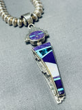 Extremely Valuable Last Chance Turquoise Vintage Native American Navajo Sterling Silver Necklace-Nativo Arts