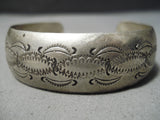Wonderful Vintage Native American Navajo Sterling Silver Bracelet Old-Nativo Arts