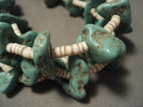 155 Gram Older Vintage Navajo Native American Jewelry jewelry Green Turquoise Necklace-Nativo Arts