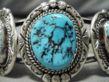 Impressive Vintage Navajo Turquoise Sterling Silver Native American Bracelet-Nativo Arts