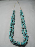 Quality Chunky Nugget Vintage Navajo Native American Necklace Old-Nativo Arts