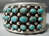 Rare Frank Guerro Vintage Native American Navajo Royston Turquoise Sterling Silver Bracelet-Nativo Arts