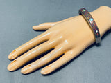 One Of The Most Intricate Vintage Native American Navajo Turquoise Sterling Silver Bracelet-Nativo Arts