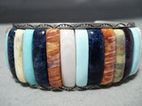 Native American Best Vintage Carlos Eagle Ottawa Turquoise Sterling Silver Bracelet-Nativo Arts