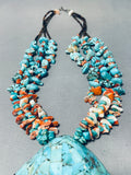 Native American Huge Vintage Santo Domingo Turquoise Shell Sterling Silver Heishi Necklace-Nativo Arts