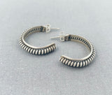 Fantastic Vintage Native American Navajo Hand Wired Sterling Silver Earrings-Nativo Arts