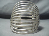 12 Story Vintage Navajo Native American Sterling Silver 12 Rail Bracelet-Nativo Arts