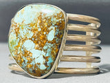 Striking Vintage Native American Navajo Royston Turquoise Sterling Silver Bracelet-Nativo Arts