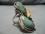 Important Liz Pm Navajo Royston Turquoise Sterling Silver Native American Ring-Nativo Arts