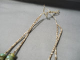 Native American One Of The Best Vintage Santo Domingo Royston Turquoise Heishi Necklace Old-Nativo Arts