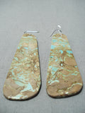 Exceptional Santo Domingo Royston Turquoise Earrings Native American-Nativo Arts
