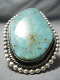 Important Huge Men's Navajo Sterling Silver Native American Ring-Nativo Arts