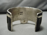 Superior Native American Navajo Teardrop Royston Turquoise Sterling Silver Bracelet-Nativo Arts