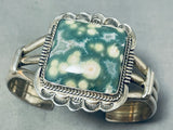Best Vintage Native American Navajo Ocean Japser Sterling Silver Bracelet-Nativo Arts