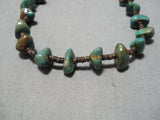 Native American Impressive Vintage Santo Domingo Royston Turquoise Heishi Necklace-Nativo Arts