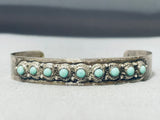 Lovely Vintage Native American Navajo Mexican Sonoran Turquoise Sterling Silver Bracelet-Nativo Arts