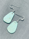 Authentic Native American Navajo Turquoise Sterling Silver Earrings-Nativo Arts