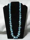 Quality Vintage Native American Navajo Spiderweb Turquoise Nugget Sterling Silver Necklace-Nativo Arts