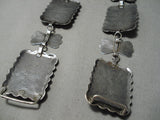 Exceptional Vintage Native American Navajo Royston Turquoise Sterling Silver Concho Belt Old-Nativo Arts