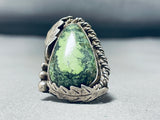 Unforgettable Vintage Native American Navajo Damale Turquoise Sterling Silver Ring-Nativo Arts