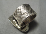 One Of The Best Vintage Native American Navajo Dry Creek Turquoise Sterling Silver Ring-Nativo Arts
