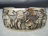 Simbolo Vintage Native American Navajo Sterling Silver & Gf Storyteller Bracelet-Nativo Arts