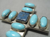 Important Native American Navajo Calvin Martinez Sterling Silver Pendant-Nativo Arts