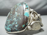 Huge Vintage Native American Navajo Rich Hoskie Turquoise Sterling Silver Bracelet-Nativo Arts