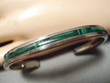 Important Vintage Native American Navajo Kirk Smith Inlay Sterling Silver Bracelet Cuff Old-Nativo Arts
