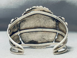 Tremendous Vintage Native American Navajo Turquoise Sterling Silver Cluster Bracelet-Nativo Arts