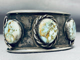 164 Gram Museum Vintage Native American Navajo Royston Turquoise Sterling Silver Bracelet-Nativo Arts