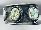 164 Gram Museum Vintage Native American Navajo Royston Turquoise Sterling Silver Bracelet-Nativo Arts