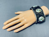 164 Gram Museum Vintage Native American Navajo Royston Turquoise Sterling Silver Bracelet-Nativo Arts