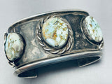 164 Gram Museum Vintage Native American Navajo Royston Turquoise Sterling Silver Bracelet-Nativo Arts