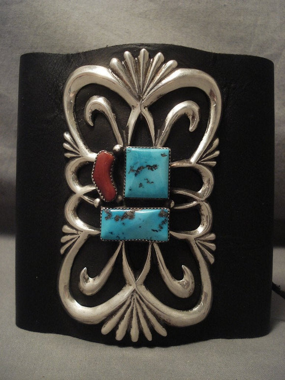 164 Gram Vintage Navajo Native American Jewelry Silver Thorn Ketoh Bracelet Old-Nativo Arts