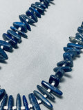 Native American One Of The Best Santo Domingo Lapis Shell Necklace-Nativo Arts
