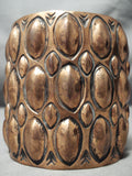 Incredible Navajo Super-wide Copper Bracelet Native American-Nativo Arts