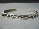 Important Sunny Reeves Vintage Native American Navajo Sterling Silver Twist Bracelet-Nativo Arts