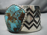 Native American One Of The Best Tommy Jackson Turquoise Sterling Silver Bracelet-Nativo Arts