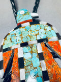 Native American Superior Santo Domingo Turquoise Sterling Silver Bolo-Nativo Arts