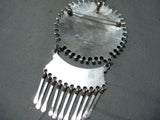 Important Vintage Native American Zuni Libert Peyketewa Turquoise Sterling Silver Necklace-Nativo Arts