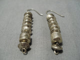 Marvelous Vintage Navajo Dangle Sterling Silver Native American Earrings-Nativo Arts