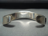 Important Vintage Native American Navajo Tommy Jackson Turquoise Sterling Silver Bracelet-Nativo Arts