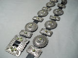Important Vintage Native American Navajo Roger Skeets Turquoise Sterling Silver Concho Belt-Nativo Arts