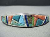 Intricate Vintage Native American Navajo Royston Turquoise Sterling Silver Bracelet-Nativo Arts