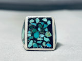 Exceptional Vintage Native American Navajo Turquoise Sterling Silver Ring-Nativo Arts