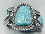 One Of The Best Ever Vintage Native American Navajo #8 Turquoise Sterling Silver Bracelet-Nativo Arts