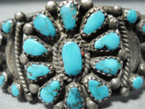 Best Baby Wrist Vintage Native American Navajo Turquoise Sterling Silver Bracelet Old-Nativo Arts