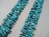 Magnificent Vintage Native American Navajo Spiderweb Turquoise Nugget Heishi Necklace Old-Nativo Arts